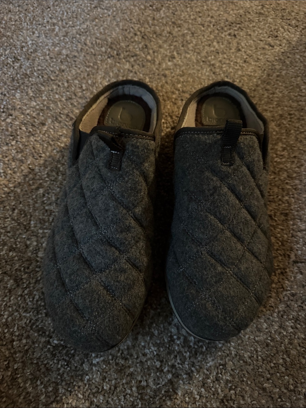 Bionica Quilted Slip-On Mules - Dark Green